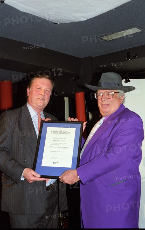 George Melly and Kenneth Clarke, Pizza Express, Soho, London, 1998. Artist: Brian O'Connor.