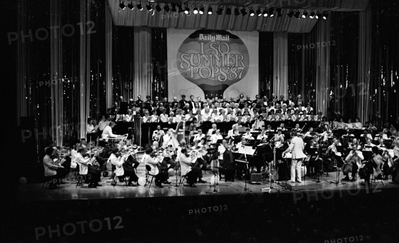 John Dankworth,  LSO, Barbican, London, 1987.   Artist: Brian O'Connor.