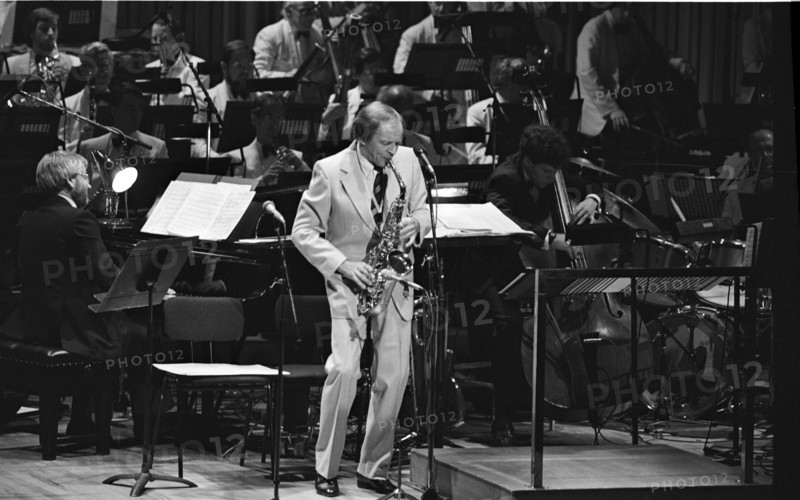 Johnny Dankworth, Barbican, London, 1986.   Artist: Brian O'Connor.