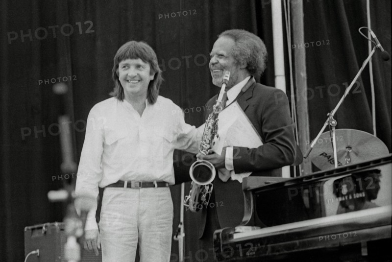 Howard Riley, Jaki Byard, Pendley Jazz Festival, 1985.  Artist: Brian O'Connor.