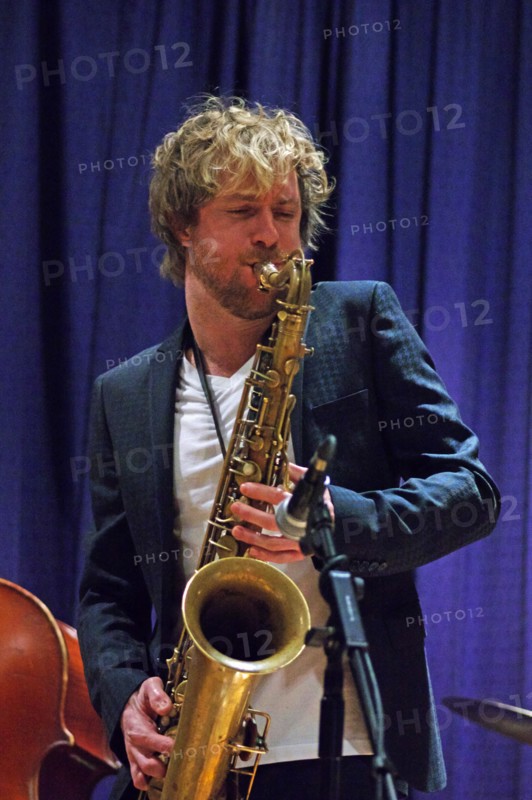 Mads Mathias, Watermill Jazz Club, Dorking, Surrey, 2015.  Artist: Brian O'Connor.