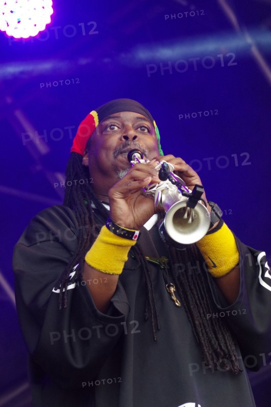 Courtney Pine, Love Supreme Jazz Festival, Glynde Place, East Sussex, 2014. Artist: Brian O'Connor.