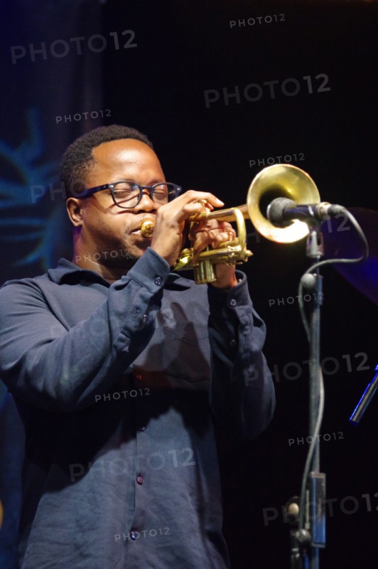 Ambrose Akinmusire, Love Supreme Jazz Festival, Glynde Place, East Sussex, 2015. Artist: Brian O'Connor.