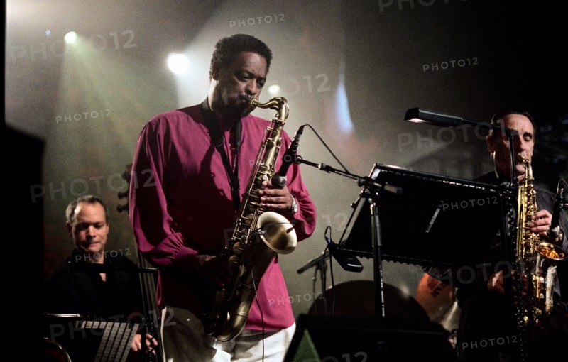 Chico Freeman, Alec Dankworth and Peter King, Brecon Jazz Festival, Powys, Wales, 2006. Artist: Brian O'Connor.
