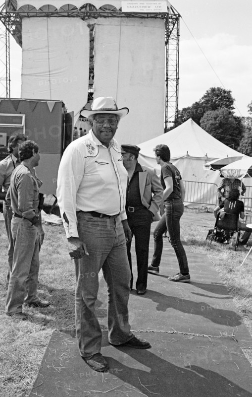 Leroy Vinnegar, Capital Jazz Festival, Knebworth, July 1982. Artist: Brian O'Connor.