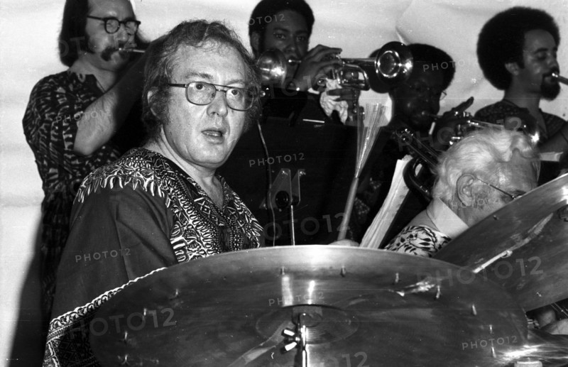 Mel Lewis, Ronnie Scott's, Soho, London, 1973. Artist: Brian O'Connor.