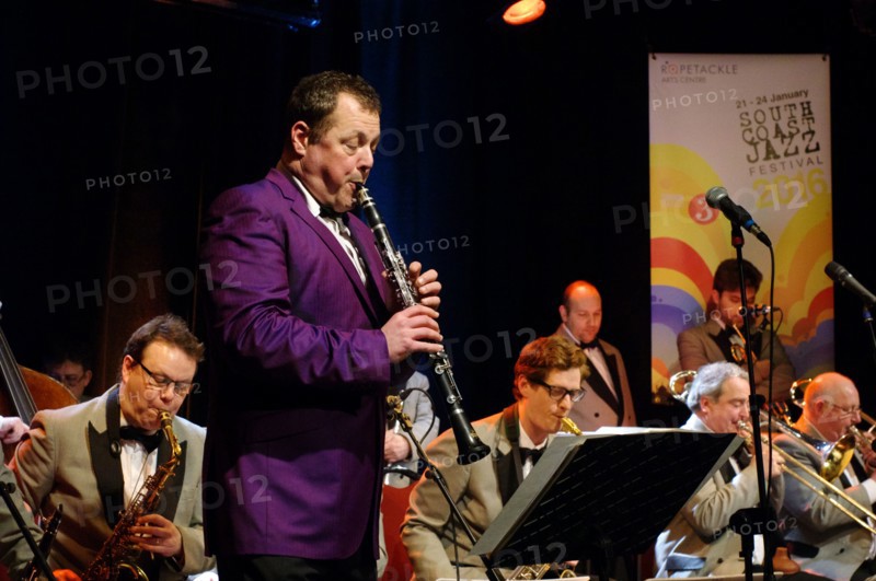 Pete Long, Ropetackle Arts Centre, Shoreham, West Sussex, Jan 2016. Artist: Brian O'Connor.