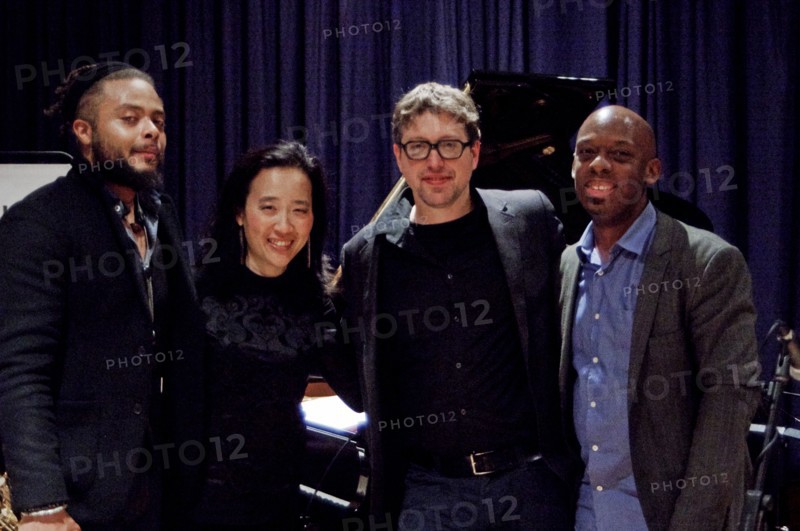Josh Ginsburg with Richardson, Sung and Strickland, Watermill Jazz Club, Dorking, Surrey, 2015. Artist: Brian O'Connor.
