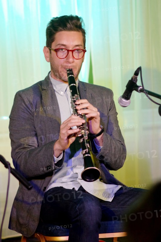 Giacomo Smith, Watermill Jazz Club, Dorking, Surrey, 26th July 2016. Artist: Brian O'Connor.