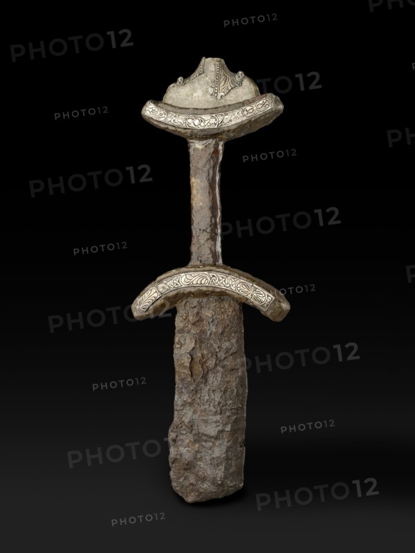 Sword fragment and hilt (The Abingdon Sword), Late Anglo-Saxon Period (Britain) (850-1066). Artist: Unknown.