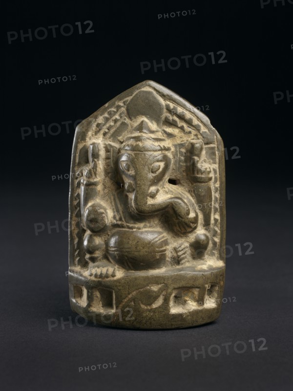 Relief plaque of seated Ganesha, early 17th century. Artist: Unknown.
