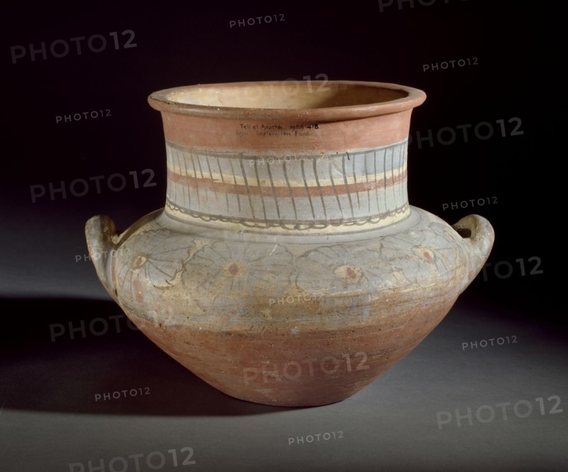 Wheel-made, brown ware pot with red wash, XVIIIth Dynasty (c1540 BC - c1292 BC). Artist: Unknown.