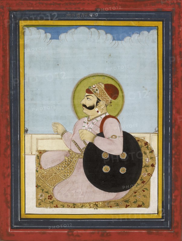 Portrait of a seated Raja, 19th century. Artist: Unknown.