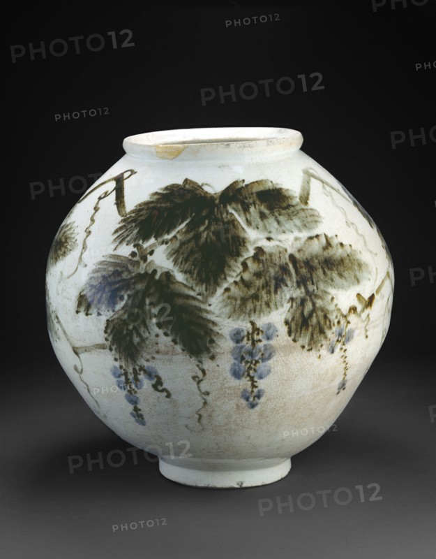 Vase with grape vine, c1700. Artist: Unknown.