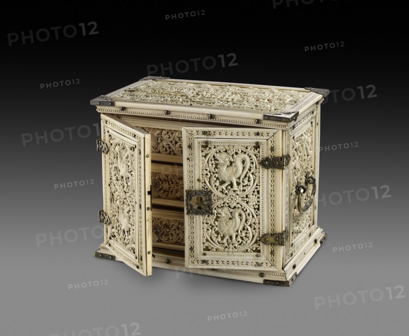 Ivory cabinet, late 17th century. Artist: Unknown.