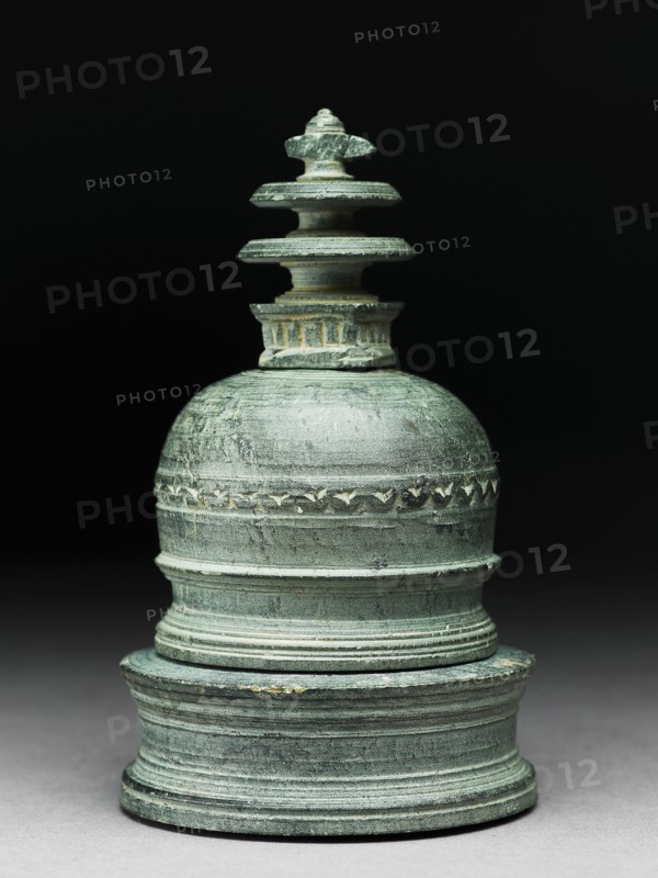 Base of a reliquary in the form of a stupa, 1st century. Artist: Unknown.