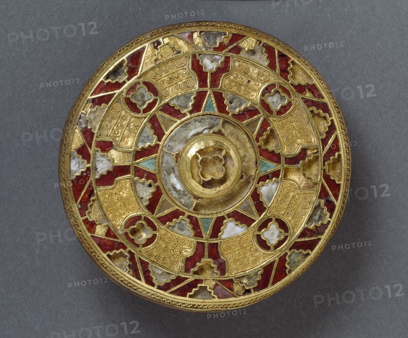 Disc brooch, 7th century. Artist: Unknown.