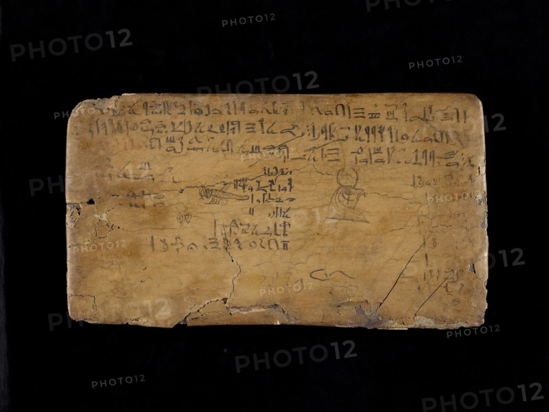 Writing board with lines from 'The Hymn to the Nile Flood', XIXth Dynasty (c1292-c1190 BC). Artist: Unknown.