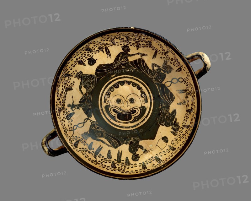 Athenian black-figure footed cup (kylix), c500 BC. Artist: Unknown.