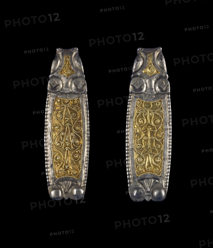 late-Saxon strap end, 9th century. Artist: Unknown.