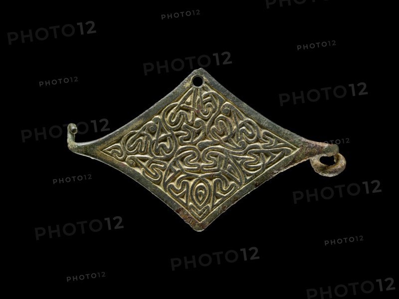 Lozenge shape brooch, Anglo-Saxon Period, c410-1066. Artist: Unknown.