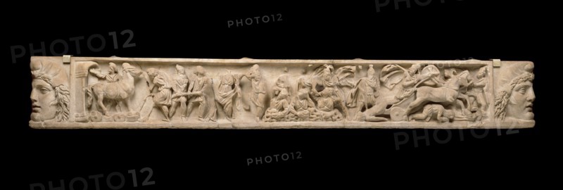 Sarcophagus lid, 3rd century. Artist: Unknown.