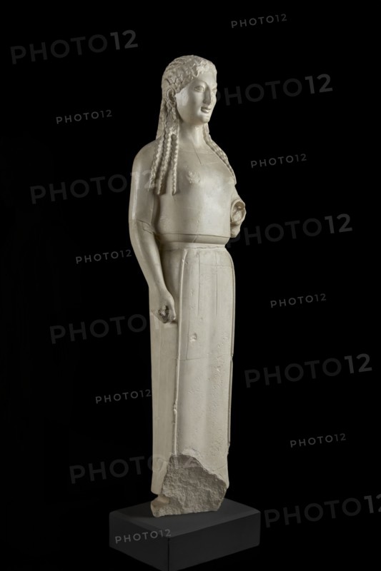 ?Peplos? Kore, from Athenian Acropolis, 540-520 BC. Artist: Unknown.