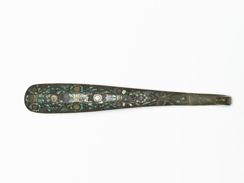 Belt hook with geometric design, 4th-3rd century BC. Artist: Unknown.