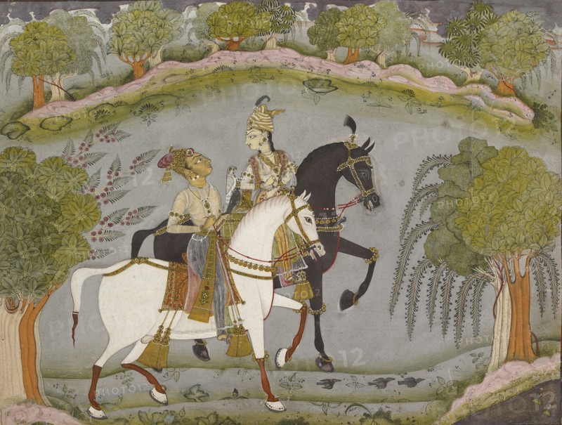 Baz Bahadur and Rupmati, c1720. Artist: Unknown.