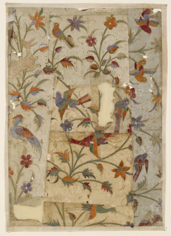 Birds and flowers, 17th century. Artist: Unknown.