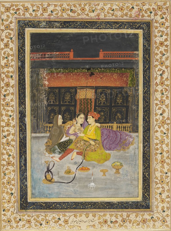 Prince with his favourite and an older woman, 18th century. Artist: Unknown.