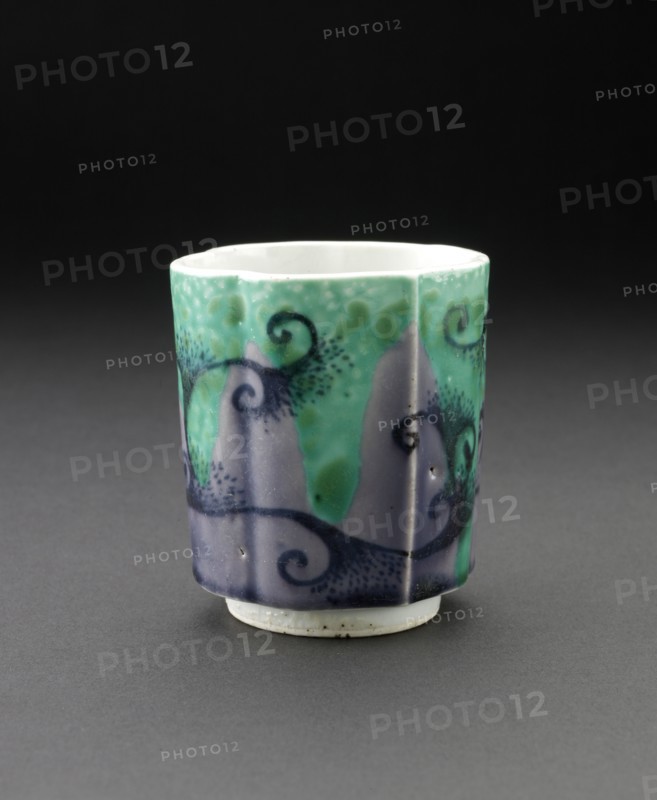 Sake cup with abstract design, c1700. Artist: Unknown.