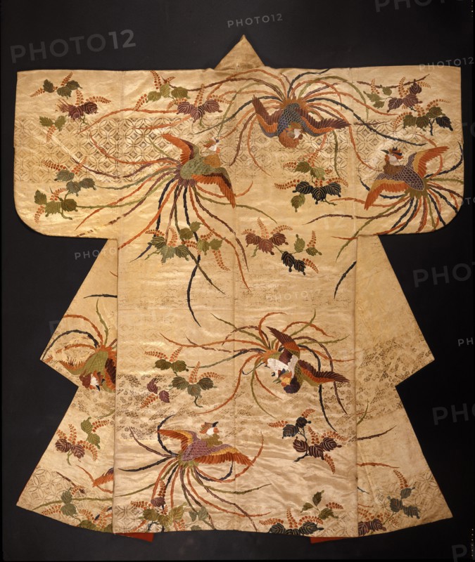 Nuihaku No robe with phoenixes and branches, 18th century. Artist: Unknown.