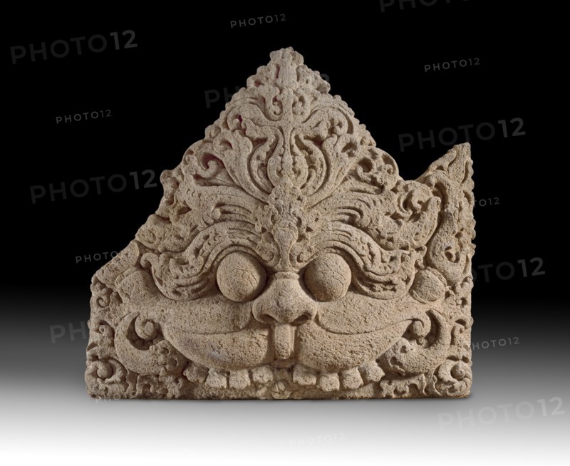 Lintel with kala face, 9th century. Artist: Unknown.