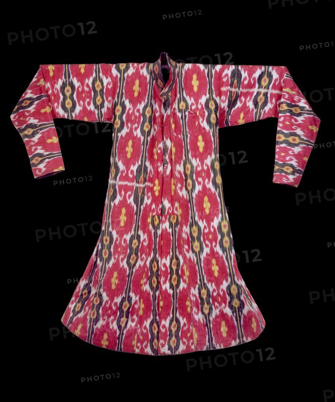 Reversible ikat coat, 1801-1869. Artist: Unknown.