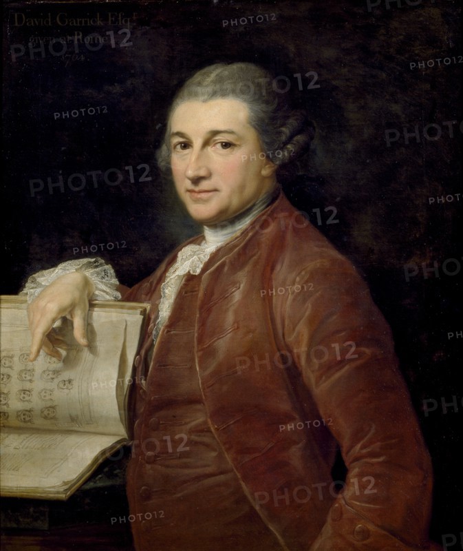 David Garrick, 1764. Artist: Pompeo Batoni.