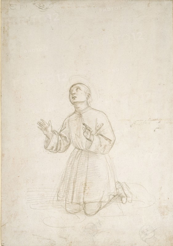 Kneeling Figure of a Youth, c1503. Artist: Raphael.