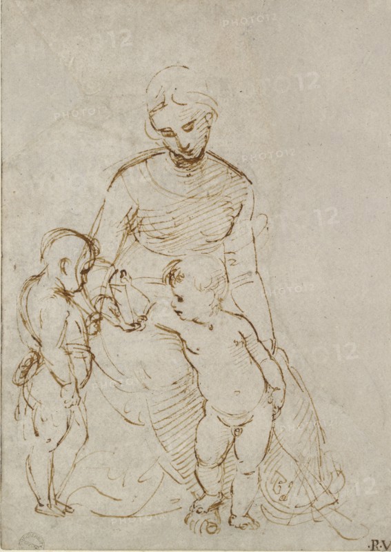 The Virgin and Child with St John, early 16th century. Artist: Raphael.