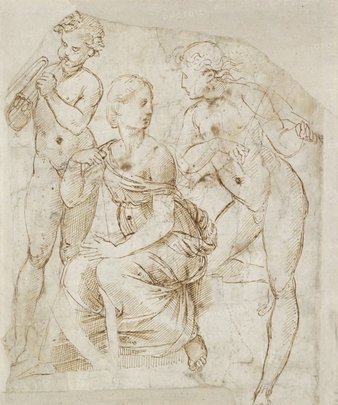 Group of Musicians, early 16th century. Artist: Raphael.