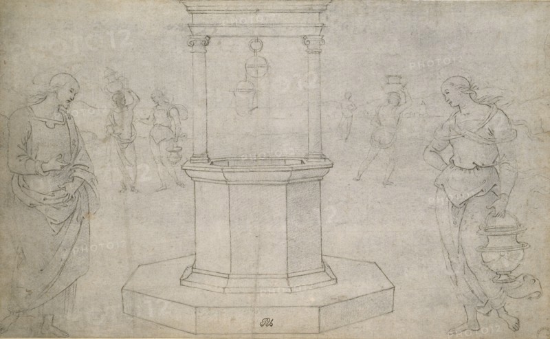 Christ and the Woman of Samaria, late 15th-early 16th century. Artist: Perugino.