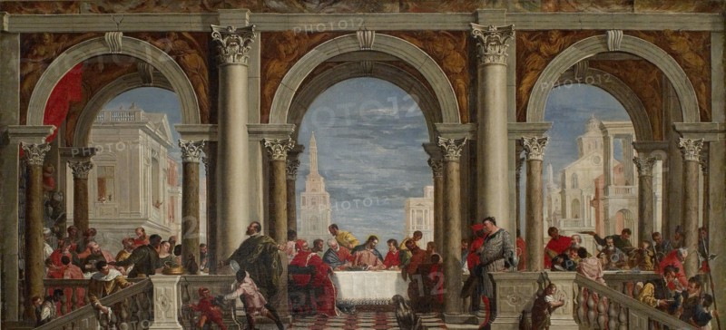 The Feast in the House of Levi, 1720-1769 Artist: Francesco Fontebasso.