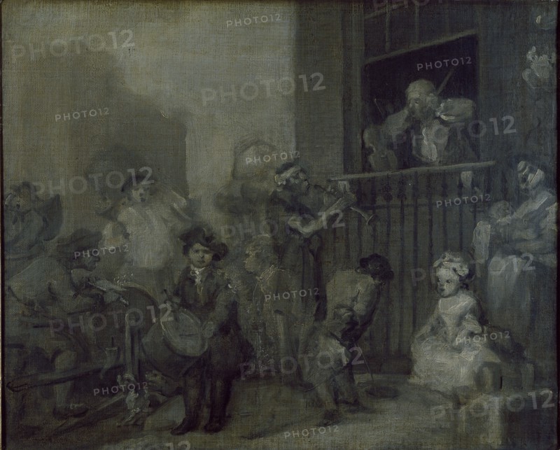 The Enraged Musician, c1741. Artist: William Hogarth.