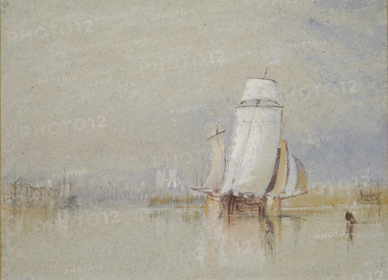 Calm on the Loire, 1832. Artist: JMW Turner.