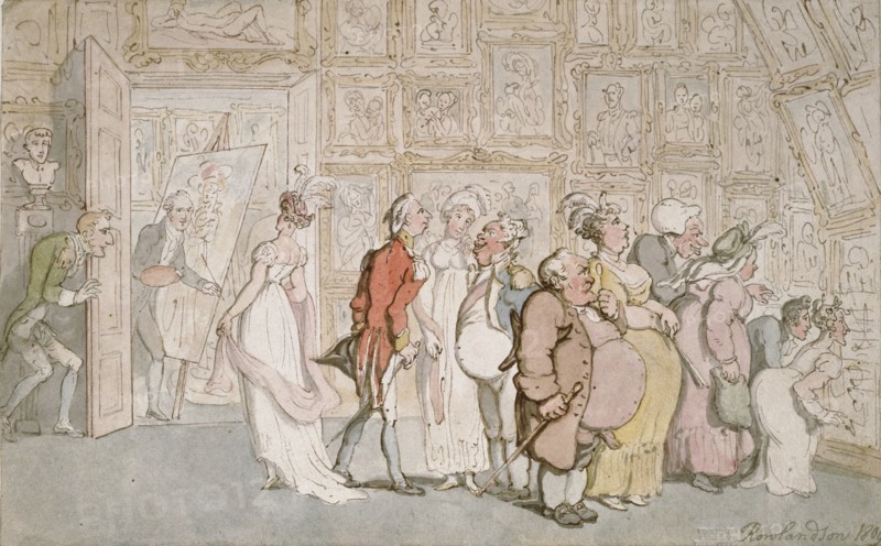 The Portrait Painter's Ante-room, 1809. Artist: Thomas Rowlandson.