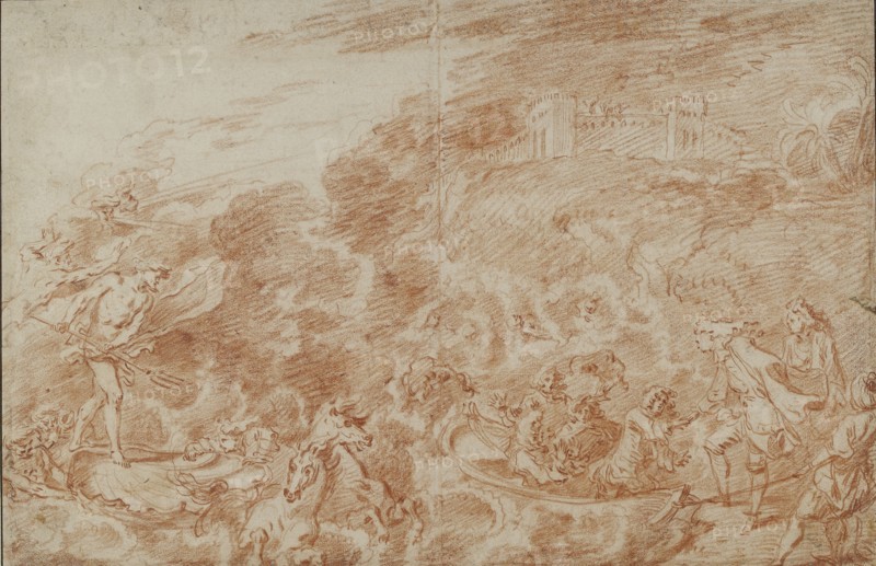 Storm at Sea, 18th century. Artist: Jean-Antoine Watteau.