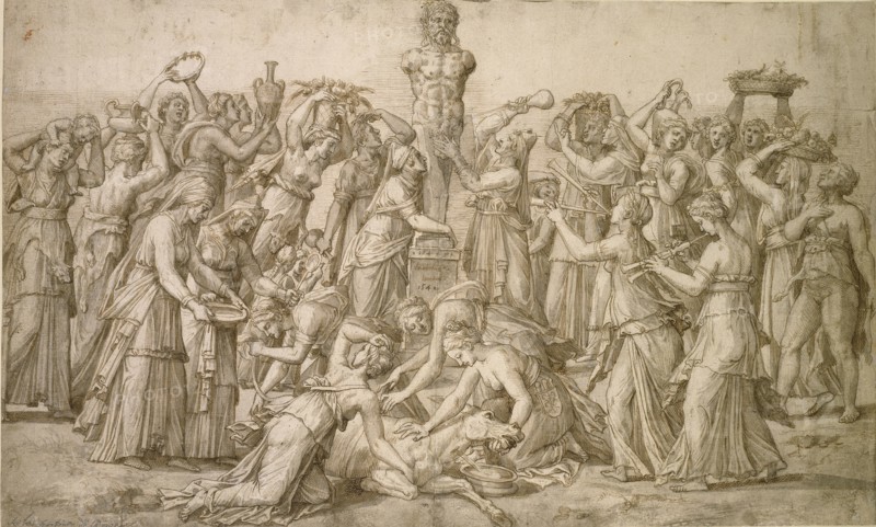 Sacrifice to Priapus, 1540. Artist: Lambert Lombard.