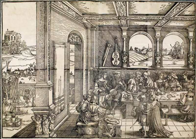 The prodigal Son, 16th century. Artist: Sebald Beham.