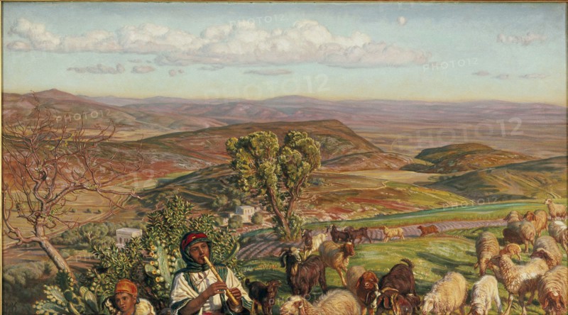 Plain of Esdraelon from the Heights above Nazareth, 1876. Artist: William Holman Hunt.