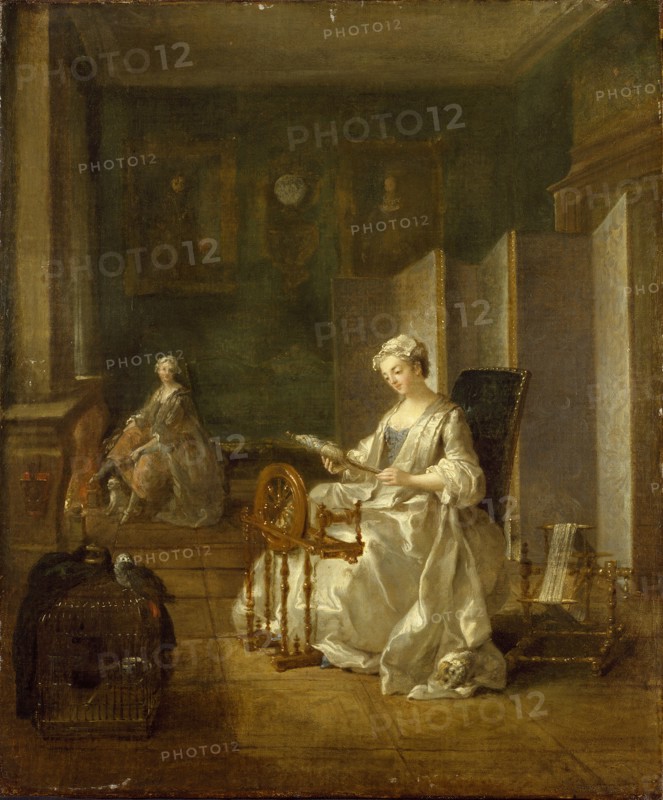 Interior with two Women, late 1730s-early 1740s. Artist: Etienne Jeaurat.