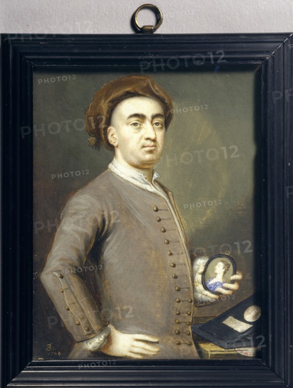 Self-portrait, 1724. Artist: Bernard Lens.
